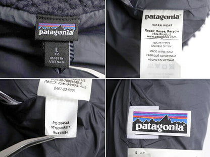 17年製 パタゴニア レトロX フリース ベスト キッズ L レディース XS 程/ patagonia アウトドア フルジップ ハイネック 毛長 パイル 重ね着