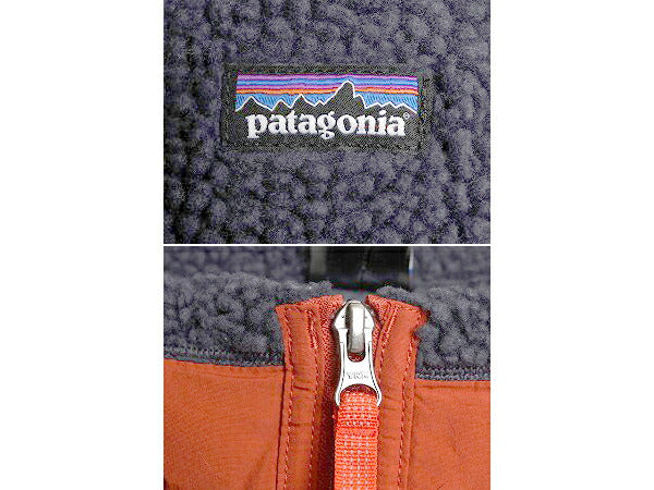 17年製 パタゴニア レトロX フリース ベスト キッズ L レディース XS 程/ patagonia アウトドア フルジップ ハイネック 毛長 パイル 重ね着