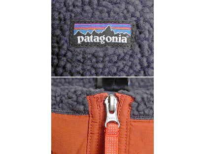 17年製 パタゴニア レトロX フリース ベスト キッズ L レディース XS 程/ patagonia アウトドア フルジップ ハイネック 毛長 パイル 重ね着