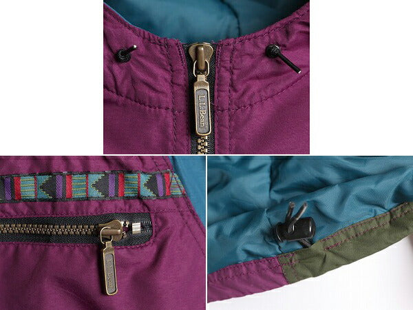 90s エルエルビーン 中綿 ナイロン アノラック パーカー ジャケット メンズ XL / 90年代 オールド LLBEAN マウンテンパーカー プルオーバー