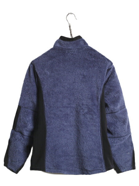 00s 00年製 USA製 パタゴニア R2 フリース ジャケット レディース S 00年代 オールド Patagonia アウトドア フルジップ レギュレーター 紺