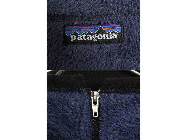 00s 00年製 USA製 パタゴニア R2 フリース ジャケット レディース S 00年代 オールド Patagonia アウトドア フルジップ レギュレーター 紺