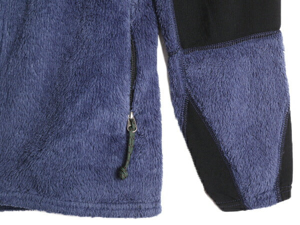 00s 00年製 USA製 パタゴニア R2 フリース ジャケット レディース S 00年代 オールド Patagonia アウトドア フルジップ レギュレーター 紺
