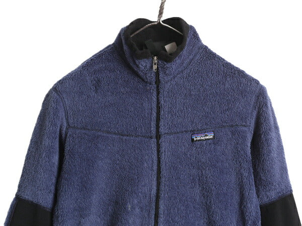 00s 00年製 USA製 パタゴニア R2 フリース ジャケット レディース S 00年代 オールド Patagonia アウトドア フルジップ レギュレーター 紺
