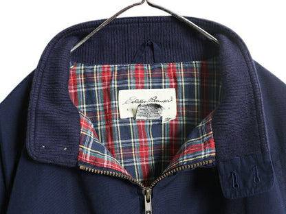 90s エディーバウアー スイングトップ ジャケット メンズ XL オールド Eddie Bauer フルジップ ブルゾン G-9 ハリントン チェック ライナー