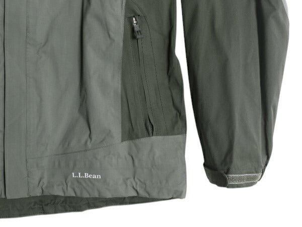 エルエルビーン ナイロン マウンテンパーカー ジャケット メンズ S アウトドア LLBEAN ジャンパー フルジップ ツートン ハイネック マンパ