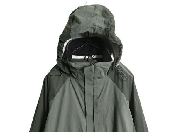 エルエルビーン ナイロン マウンテンパーカー ジャケット メンズ S アウトドア LLBEAN ジャンパー フルジップ ツートン ハイネック マンパ