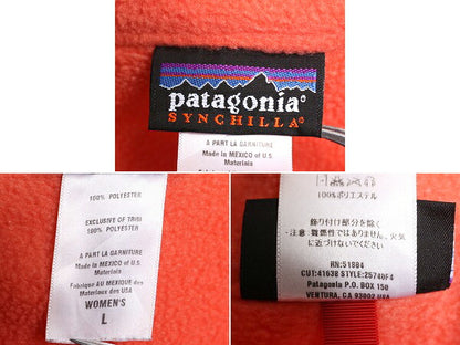 00s 04年製 パタゴニア シンチラ マースピアル フリース ジャケット レディース L / 00年代 Patagonia プルオーバー ブルゾン ハーフジップ