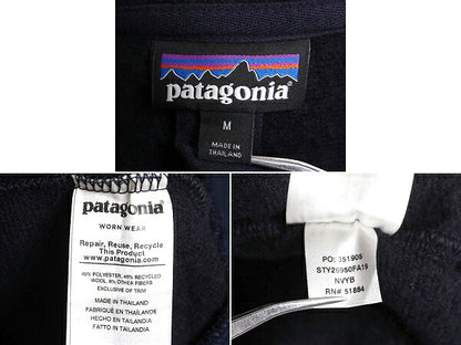 US企画 19年製 パタゴニア ウーリエステル フリース ジャケット レディース M 古着 Patagonia アウトドア ハーフジップ ジャンパー ウール