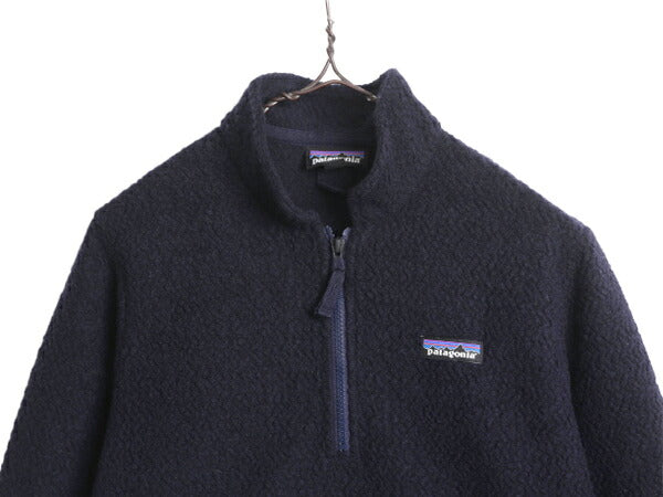 US企画 19年製 パタゴニア ウーリエステル フリース ジャケット レディース M 古着 Patagonia アウトドア ハーフジップ ジャンパー ウール