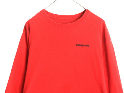 14年製 パタゴニア 両面 プリント 長袖 Tシャツ メンズ M / Patagonia アウトドア ロンT プリントT ロゴT フィッツロイ P6 バックプリント