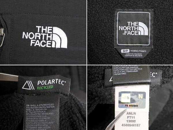 ノースフェイス フード付き デナリ ジャケット レディース S The North Face Denali フリース パーカー フルジップ アウトドア ブルゾン 黒