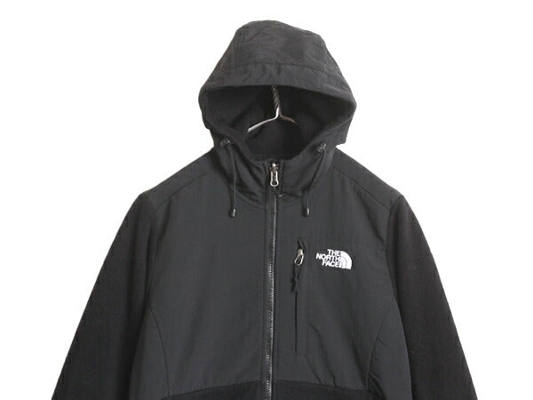 ノースフェイス フード付き デナリ ジャケット レディース S The North Face Denali フリース パーカー フルジップ アウトドア ブルゾン 黒