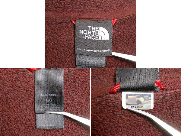 ノースフェイス ハーフジップ セーター フリース ジャケット メンズ L / 古着 The North face アウトドア ニット プルオーバー ジャンパー