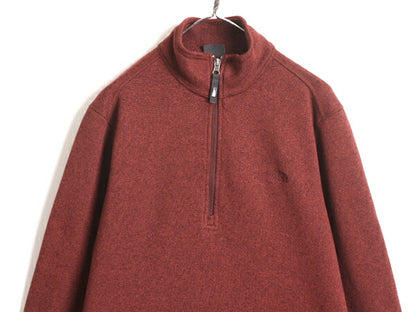 ノースフェイス ハーフジップ セーター フリース ジャケット メンズ L / 古着 The North face アウトドア ニット プルオーバー ジャンパー