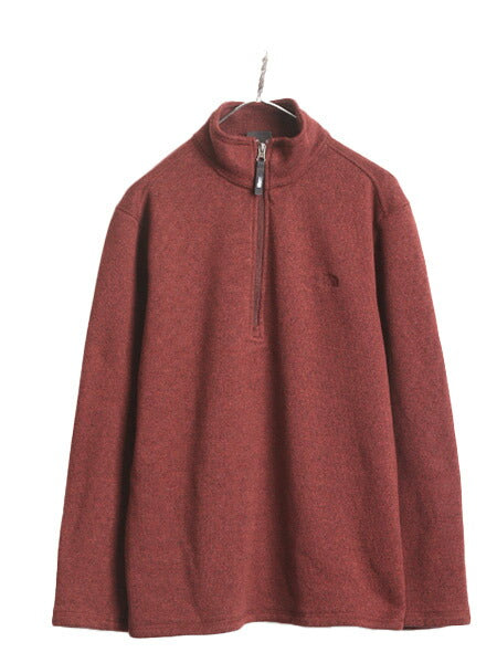 ノースフェイス ハーフジップ セーター フリース ジャケット メンズ L / 古着 The North face アウトドア ニット プルオーバー ジャンパー
