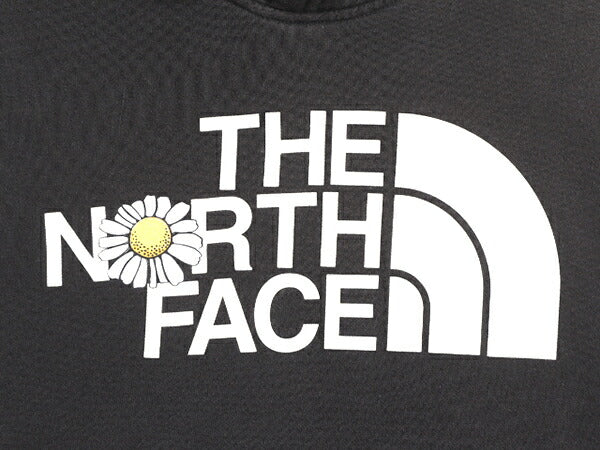 ノースフェイス プリント スウェット フード パーカー レディース S / 古着 The North Face プルオーバー 裏起毛 アウトドア 袖プリント 黒
