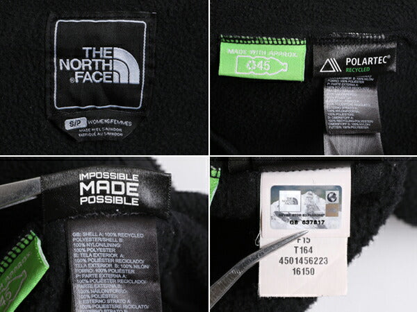 ノースフェイス フード付き デナリ ジャケット レディース S The North Face Denali フリース パーカー ジャンパー ブラック 黒 アウトドア