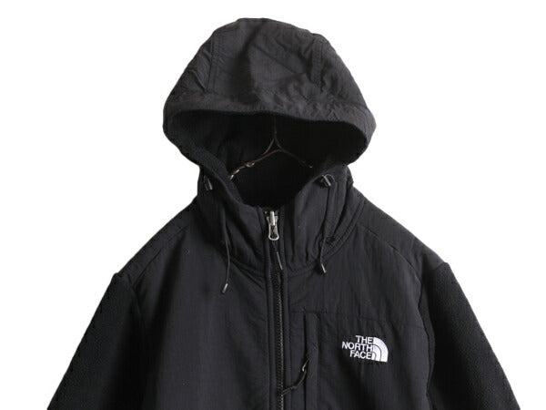 ノースフェイス フード付き デナリ ジャケット レディース S The North Face Denali フリース パーカー ジャンパー ブラック 黒 アウトドア