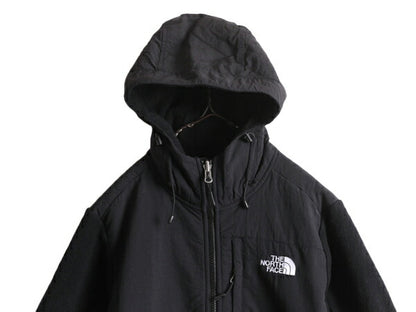ノースフェイス フード付き デナリ ジャケット レディース S The North Face Denali フリース パーカー ジャンパー ブラック 黒 アウトドア