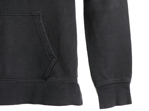 ノースフェイス プリント スウェット フード パーカー レディース XS 古着 The North Face プルオーバー 裏起毛 トレーナー アウトドア 黒