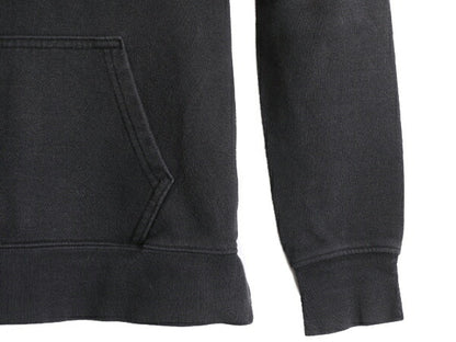 ノースフェイス プリント スウェット フード パーカー レディース XS 古着 The North Face プルオーバー 裏起毛 トレーナー アウトドア 黒