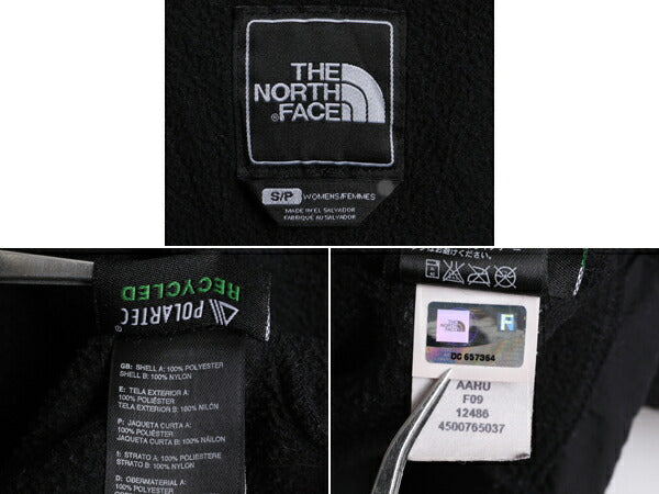 ノースフェイス フード付き デナリ ジャケット レディース S The North Face Denali フリース パーカー ジャンパー ブラック 黒 アウトドア