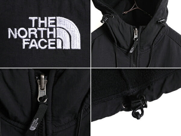 ノースフェイス フード付き デナリ ジャケット レディース S The North Face Denali フリース パーカー ジャンパー ブラック 黒 アウトドア