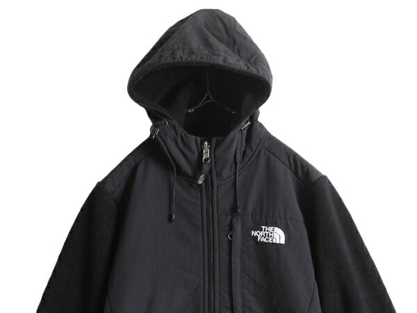 ノースフェイス フード付き デナリ ジャケット レディース S The North Face Denali フリース パーカー ジャンパー ブラック 黒 アウトドア