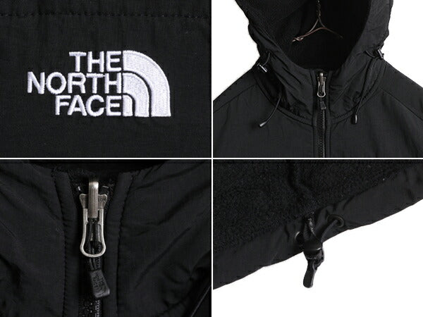 ノースフェイス フード付き デナリ ジャケット レディース S The North Face Denali フリース パーカー ジャンパー 黒 ブラック アウトドア