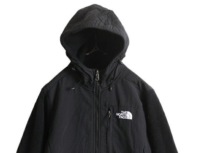 ノースフェイス フード付き デナリ ジャケット レディース S The North Face Denali フリース パーカー ジャンパー 黒 ブラック アウトドア