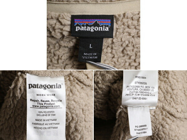 17年製 パタゴニア ロスガトス 1/4 ジップネック レディース L Patagonia アウトドア フリース ジャケット プルオーバー 毛長 パイル ボア