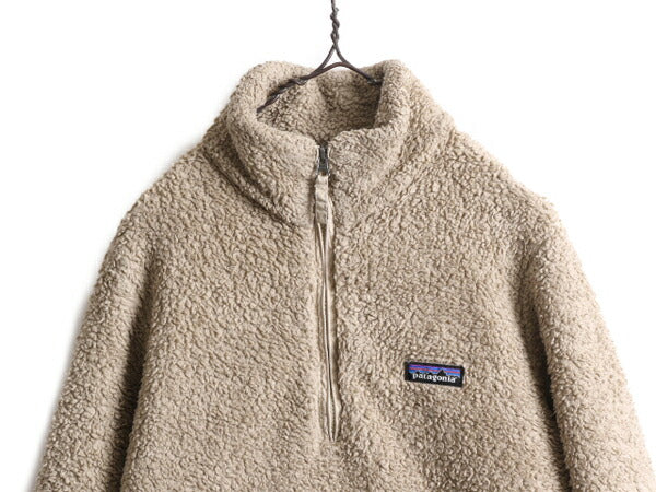 17年製 パタゴニア ロスガトス 1/4 ジップネック レディース L Patagonia アウトドア フリース ジャケット プルオーバー 毛長 パイル ボア