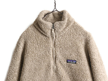 17年製 パタゴニア ロスガトス 1/4 ジップネック レディース L Patagonia アウトドア フリース ジャケット プルオーバー 毛長 パイル ボア