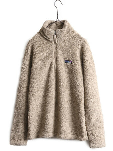 17年製 パタゴニア ロスガトス 1/4 ジップネック レディース L Patagonia アウトドア フリース ジャケット プルオーバー 毛長 パイル ボア