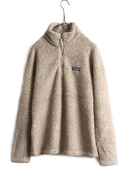 17年製 パタゴニア ロスガトス 1/4 ジップネック レディース L Patagonia アウトドア フリース ジャケット プルオーバー 毛長 パイル ボア
