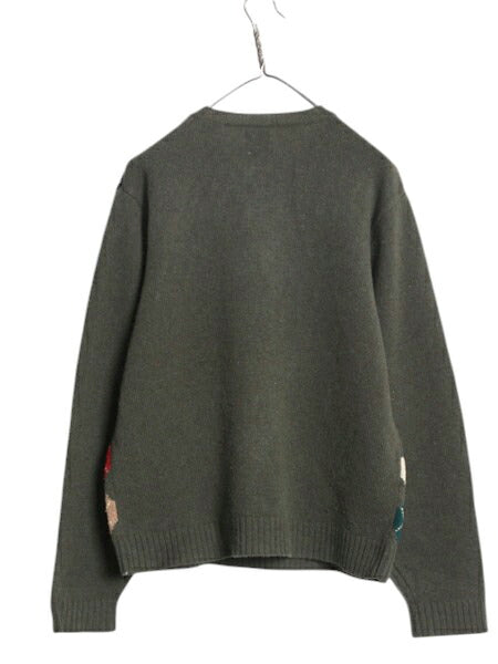 00s OLD GAP アーガイル シェットランド ウール ニット セーター メンズ M / 00年代 オールド ギャップ 旧タグ Vネック 総柄 マルチカラー
