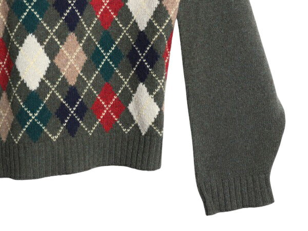 00s OLD GAP アーガイル シェットランド ウール ニット セーター メンズ M / 00年代 オールド ギャップ 旧タグ Vネック 総柄 マルチカラー
