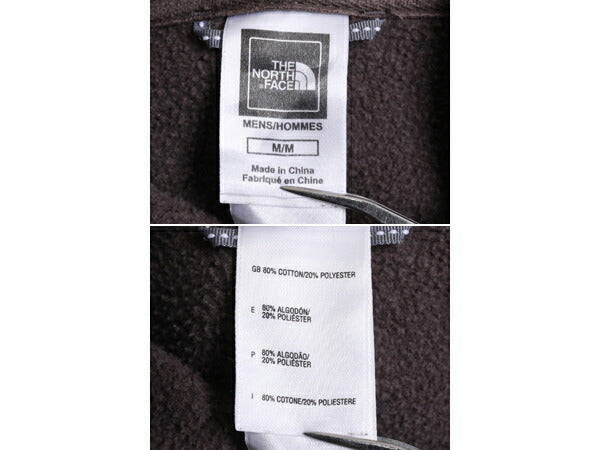 ノースフェイス ロゴ 刺繍 スウェット フード パーカー メンズ M / 古着 The North Face プルオーバー 裏起毛 トレーナー アウトドア 厚手