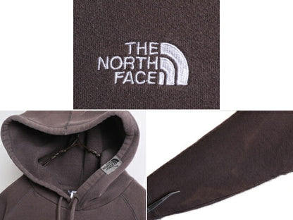 ノースフェイス ロゴ 刺繍 スウェット フード パーカー メンズ M / 古着 The North Face プルオーバー 裏起毛 トレーナー アウトドア 厚手