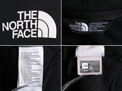 ノースフェイス プリント スウェット フード パーカー レディース XL The North Face プルオーバー 裏起毛 トレーナー アウトドア 薄手 黒