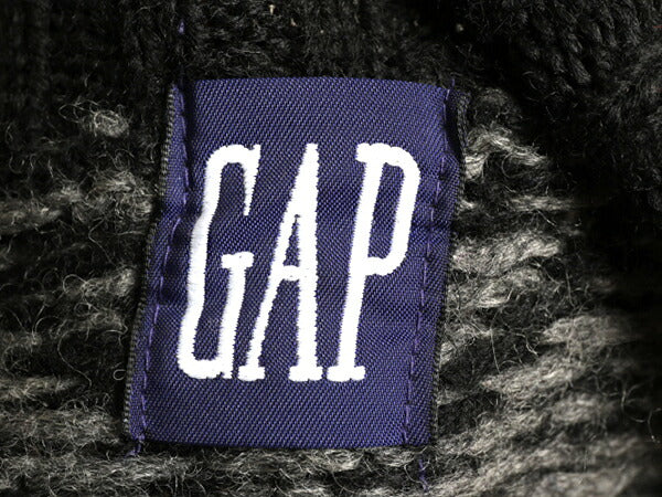 90s ■ OLD GAP タートルネック ノルディック ウール ニット セーター ( レディース M ) 古着 90年代 オールド ギャップ 紺タグ ハイネック
