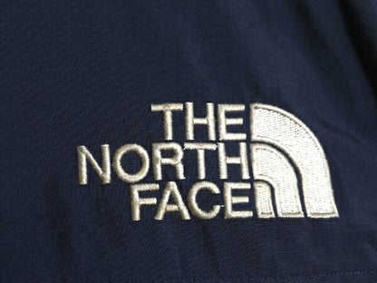 ノースフェイス ナイロン ダウン パーカー ジャケット メンズ M The North face アウトドア フェイク ファー付き ブルゾン マンパ ネイビー
