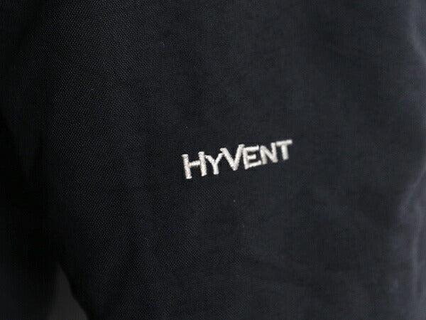 ノースフェイス ナイロン ダウン ジャケット メンズ M アウトドア The North face HYVENT ブルゾン フルジップ ハイネック ワンポイント 黒