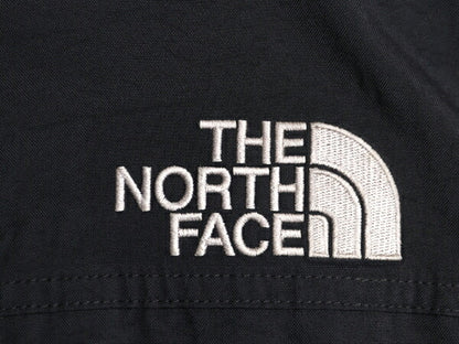 ノースフェイス ナイロン ダウン ジャケット メンズ M アウトドア The North face HYVENT ブルゾン フルジップ ハイネック ワンポイント 黒