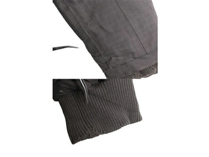ノースフェイス HYVENT ダウン ジャケット レディース XL 古着 The North Face パーカー ハーフ コート チェック 総柄 フェイク ファー付き