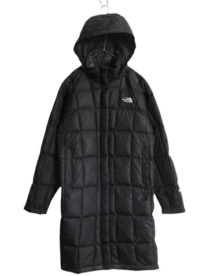 US企画 ノースフェイス ロング ダウン コート レディース S / The North Face アウトドア パーカー ジャケット キルティング 600フィル 黒