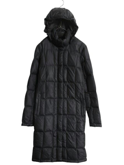 US企画 ノースフェイス ロング ダウン コート レディース M / The North Face アウトドア パーカー ジャケット 550フィル キルティング 黒