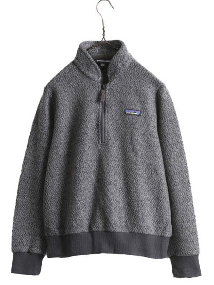 US企画 18年製 パタゴニア ウーリエステル フリース ジャケット レディース S 古着 Patagonia アウトドア ハーフジップ ジャンパー ウール