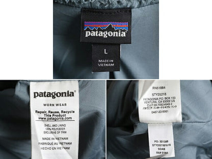 18年製 パタゴニア ロスガトス フリース ベスト レディース L 古着 Patagonia 毛長 パイル ボア 重ね着 フルジップ アウトドア ハイネック